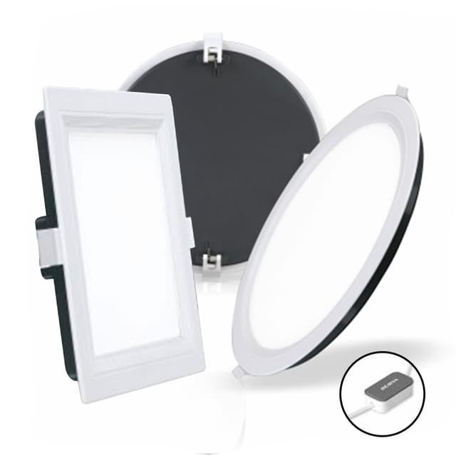 Slim Trim E Round Square LED Panel