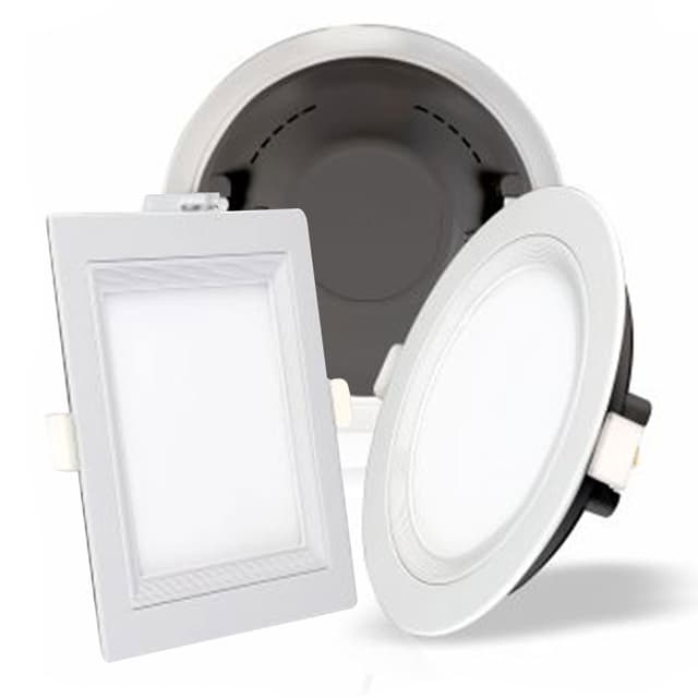Slim Trim I LED Panel with integrated driver delivers a sleek round/square design and bright