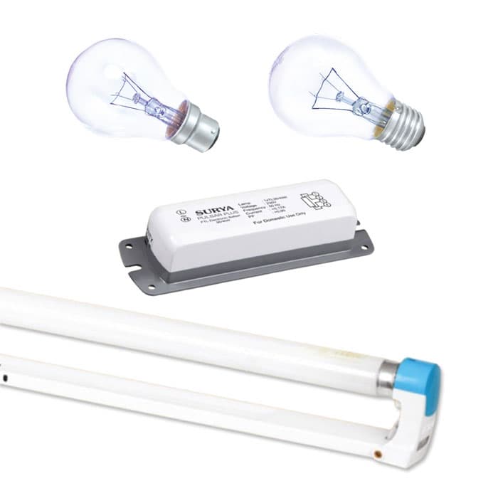 Surya GLS FTL fittings ballast electronic